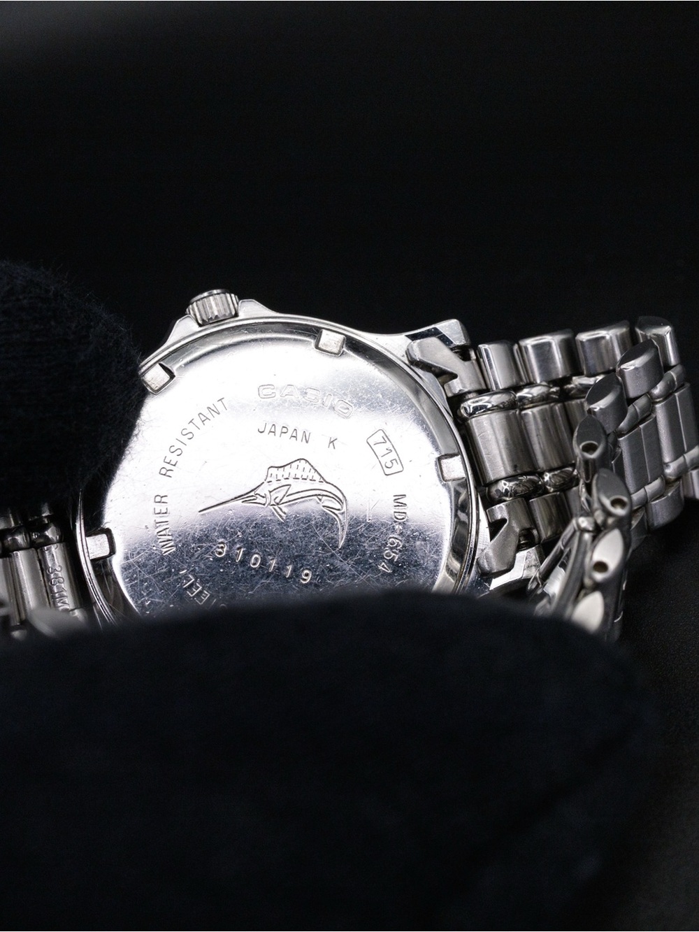 Casio RARE MD-654 Vintage Marlin Moonphase 36mm Day Date JDM Import - Picture 4 of 4